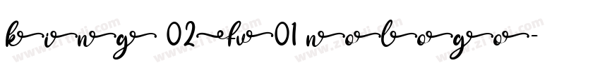 king 02Fv01 nologo字体转换